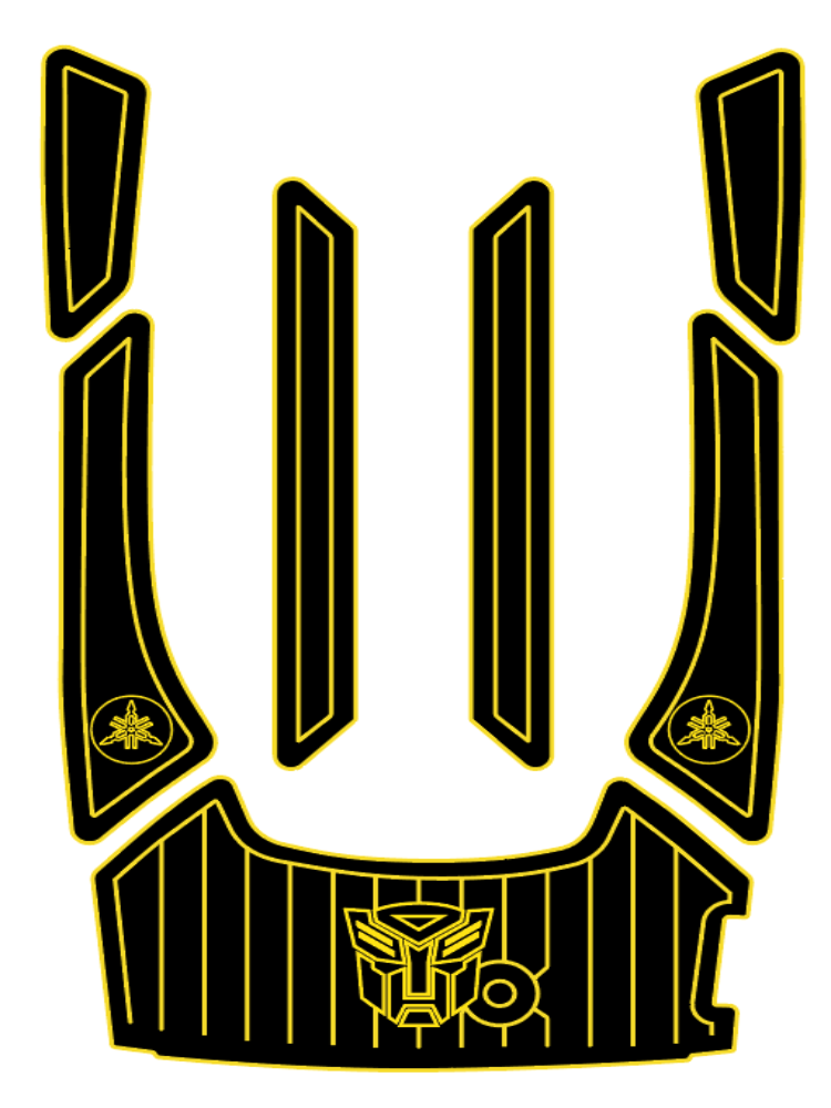 Yamaha FX HOCustom Designed Foam Jet Ski EVA Traction Mats HJDECK