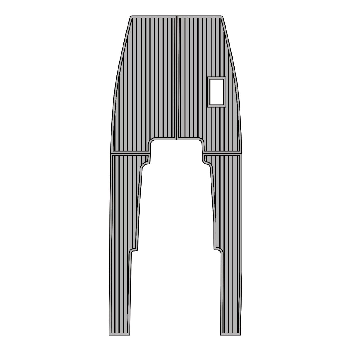 1968 Correct Craft Mustang Cockpit Pad Self - Adhesive Boat Flooring Deck Mats - HJDECK