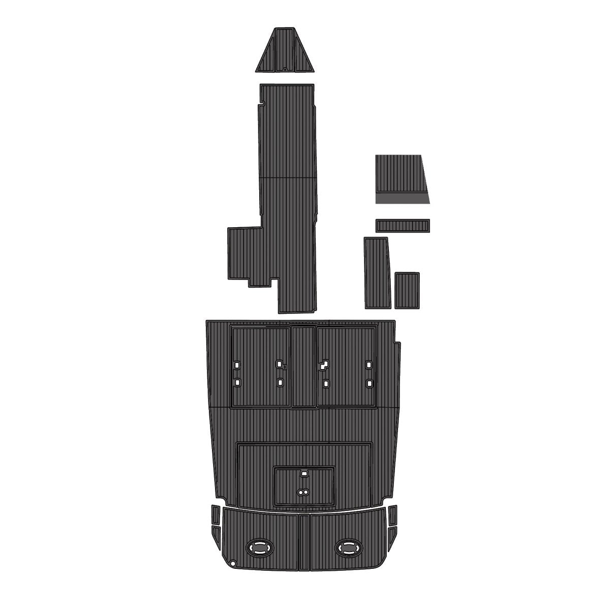1978 Trojan 32 Cockpit Pad Boat Non - Slip EVA Foam Deck Mat - HJDECK
