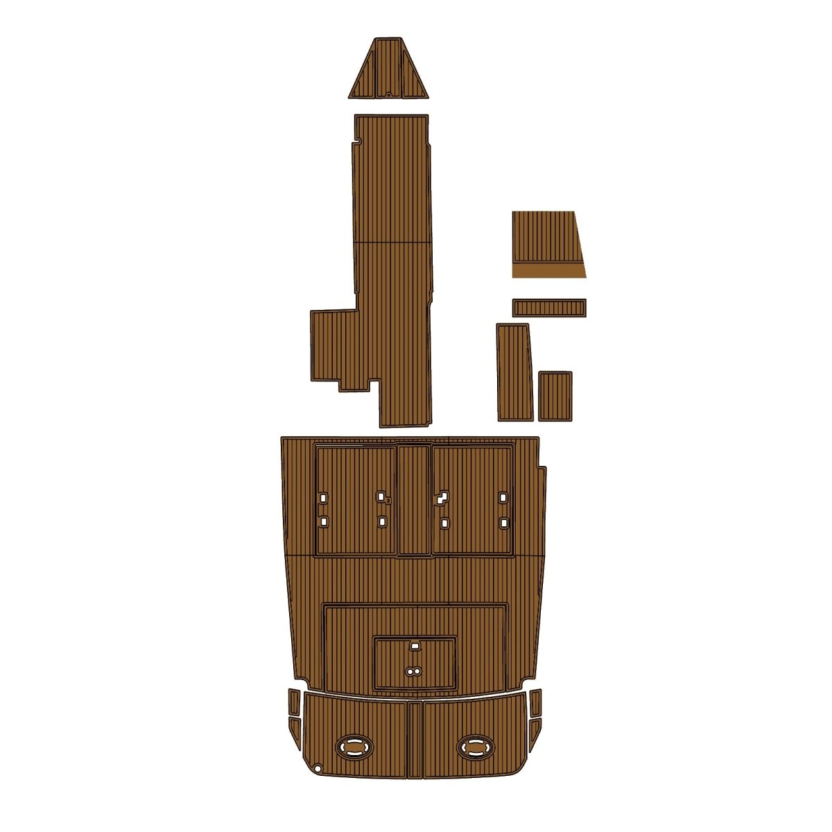 1978 Trojan 32 Cockpit Pad Boat Non - Slip EVA Foam Deck Mat - HJDECK