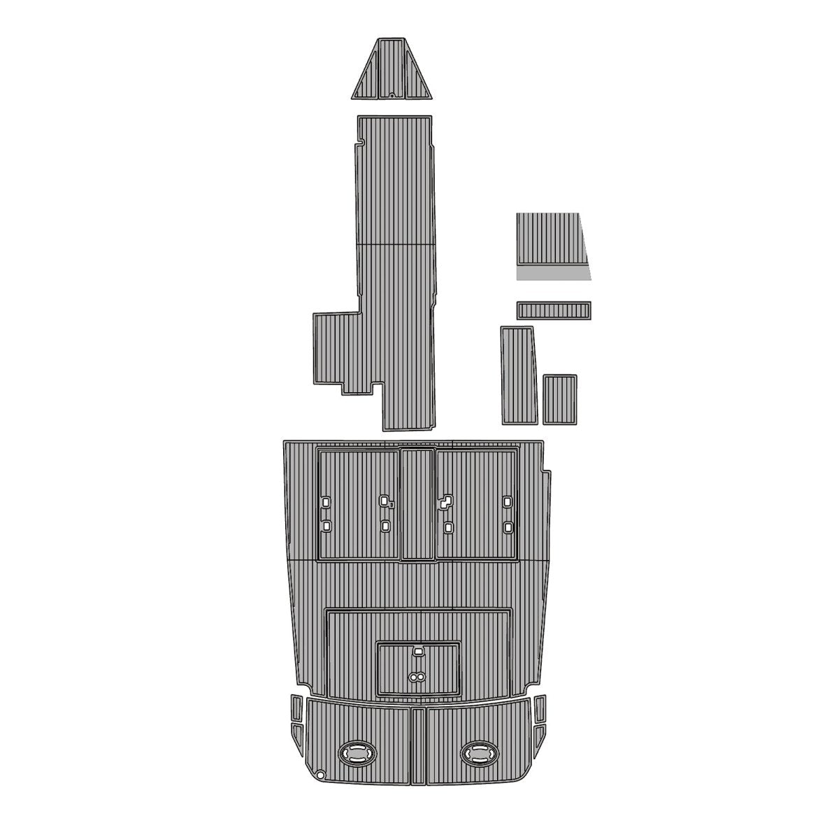 1978 Trojan 32 Cockpit Pad Boat Non - Slip EVA Foam Deck Mat - HJDECK