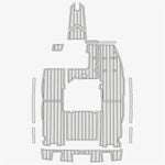 1988 Mastercraft Prostar Cockpit Mats EVA Foam Teak Boat Flooring Marine Decking - HJDECK