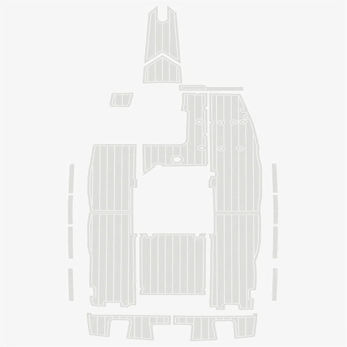 1988 Mastercraft Prostar Cockpit Mats EVA Foam Teak Boat Flooring Marine Decking - HJDECK