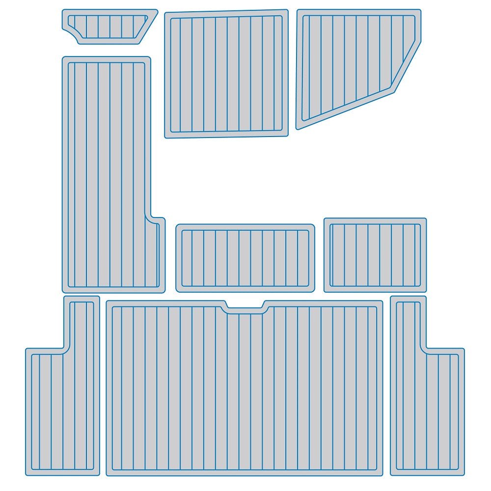 1988 Sea Ray 268 Sundancer EVA Foam Boat Deck Mat Marine Flooring Imitation Teak Cockpit Pad - HJDECK