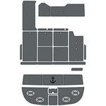 1990 - 1991 Sea Ray Sundancer 350 Foam Boat Decking Kits - HJDECK