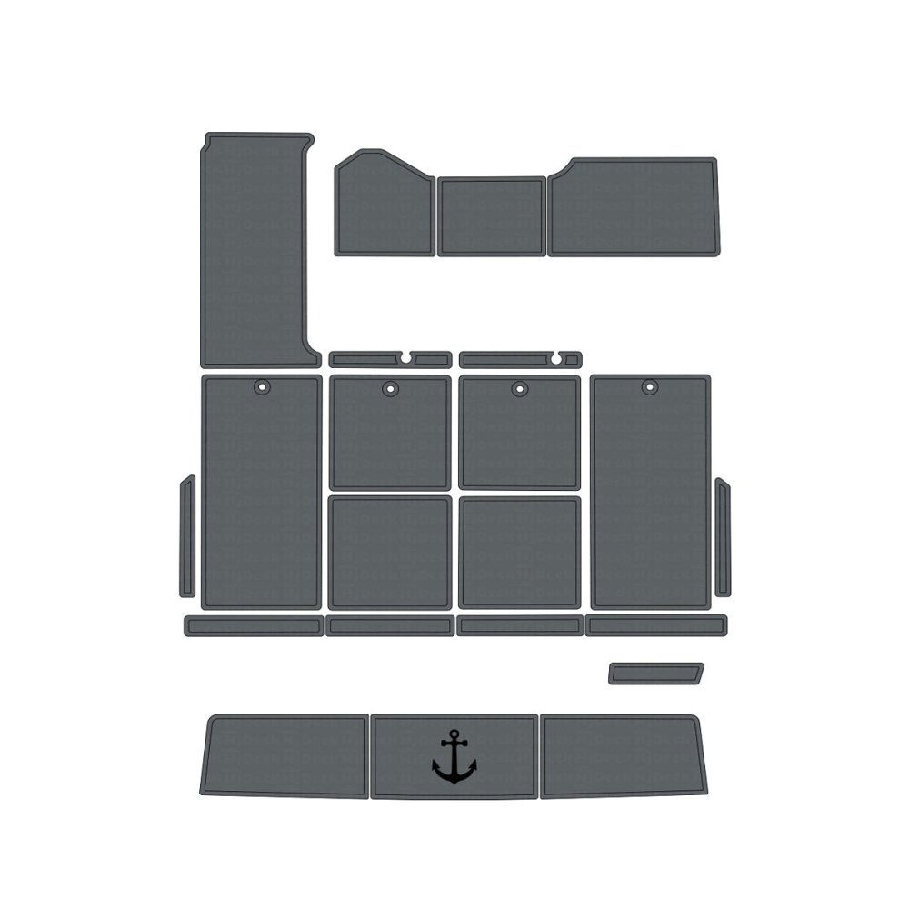 1990 - 1991 Sea Ray Sundancer 350 Foam Boat Decking Kits - HJDECK