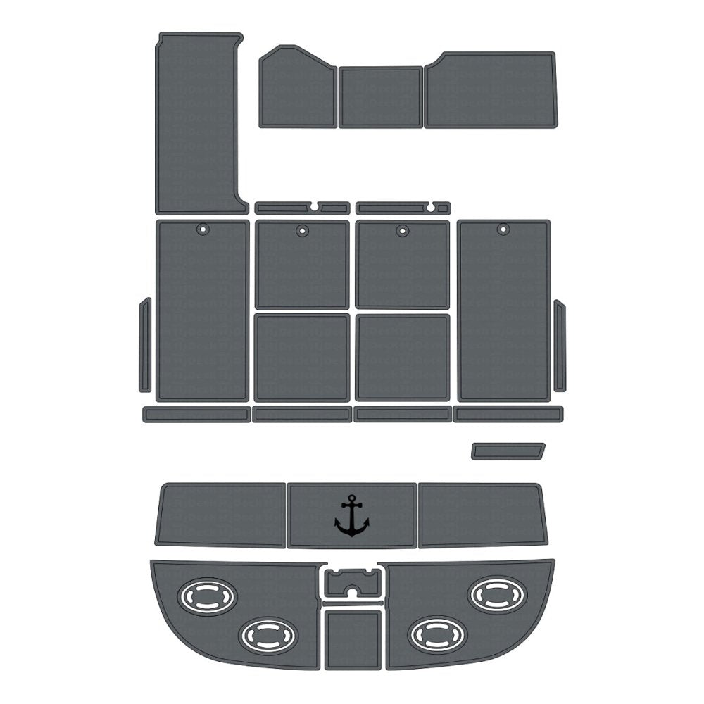 1990 - 1991 Sea Ray Sundancer 350 Foam Boat Decking Kits - HJDECK