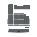 1990 - 1991 Sea Ray Sundancer 350 Foam Boat Decking Kits - HJDECK