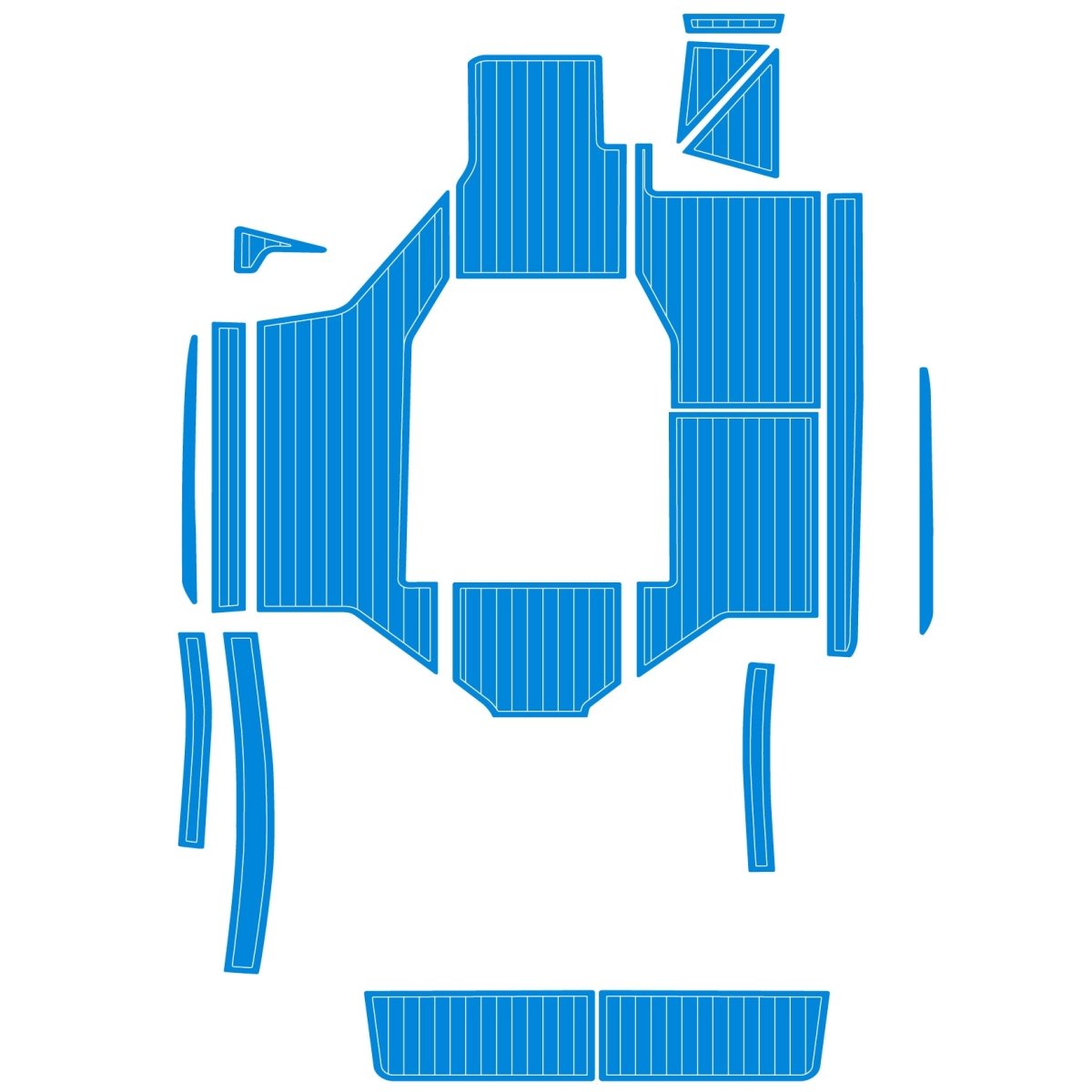 1990 Supra Mariah Faux Teak EVA Foam Boat Deck Flooring Marine Decking Carpet Yacht Pad - HJDECK