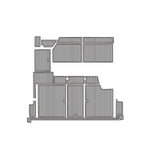 1991 SeaRay Sundancer Cockpit Pad Boat Flooring Non - Slip EVA Foam Deck Mat - HJDECK