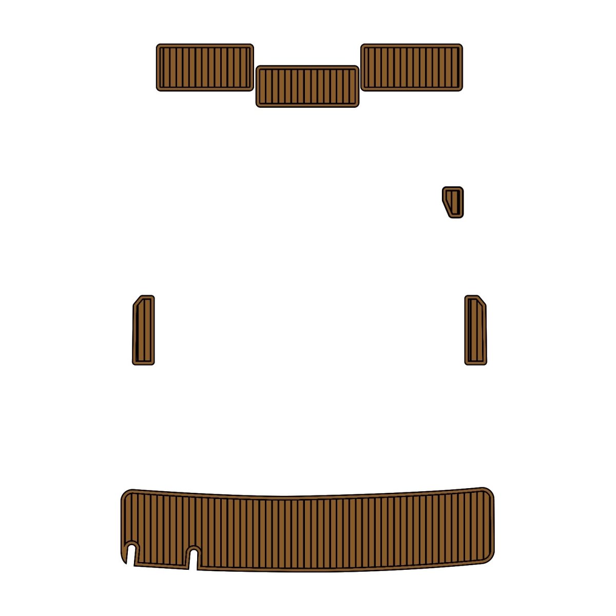 1995 Powerquest 257 Rear Deck & Swim Step 6mm Boat Floor Mats - HJDECK