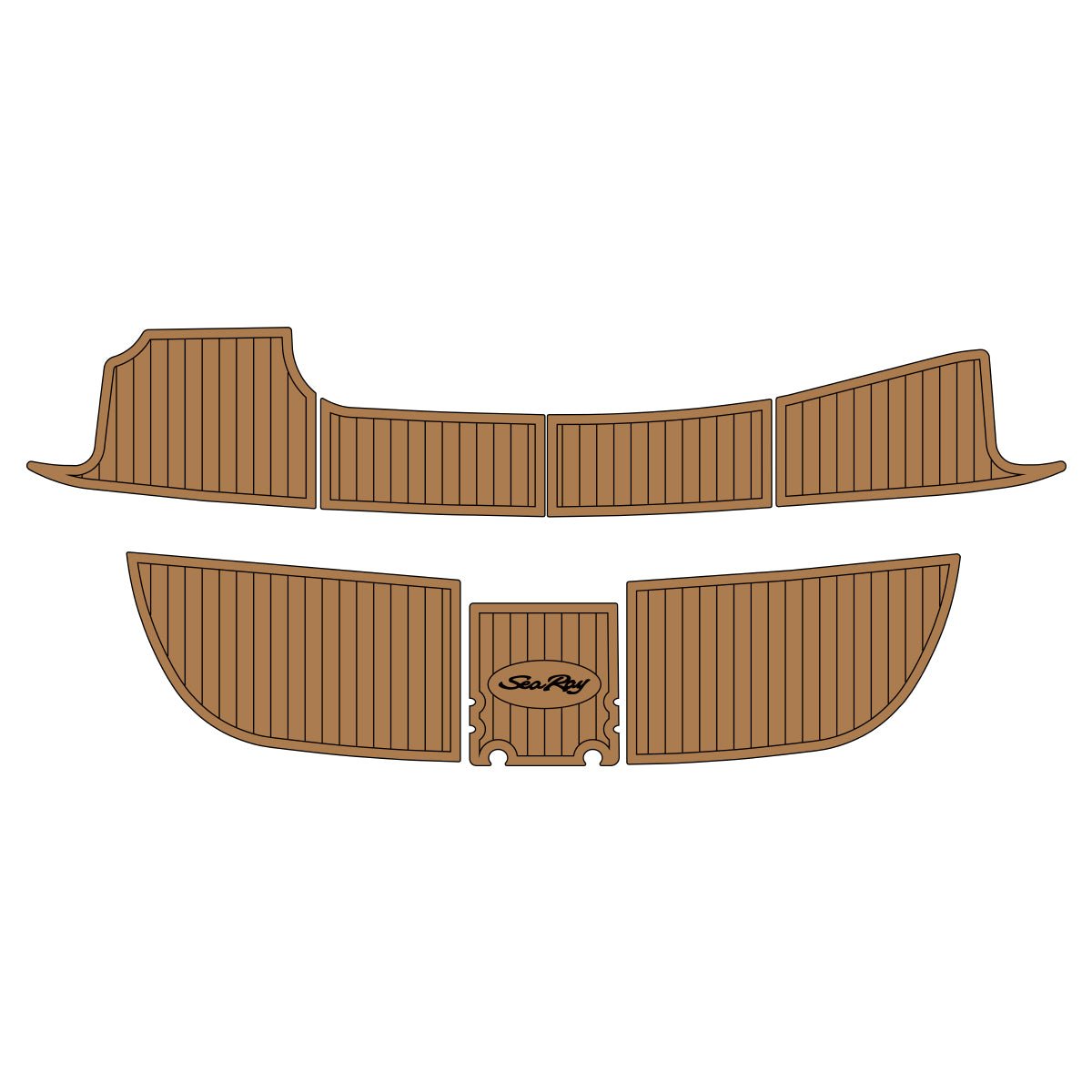 1997 - 1999 Sea Ray Sundancer 330 Cockpit & Swim Platform Pad Boat Decking EVA foam Flooring - HJDECK