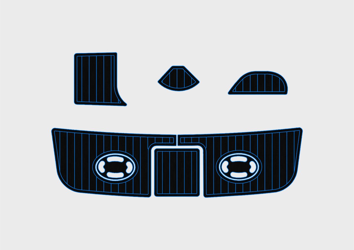 1997 - 2001 Sea Ray 290 Sundancer Swim platform Pad EVA Foam Deck Mats - HJDECK