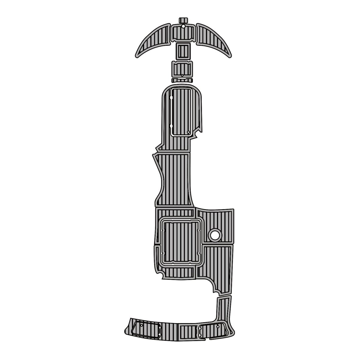 1998 Larson 230 Escape Custom Boat Deck Flooring Kits - HJDECK