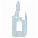 1999 Malibu Response LX EVA Foam Teak Boat Deck Mat Flooring Marine Decking - HJDECK