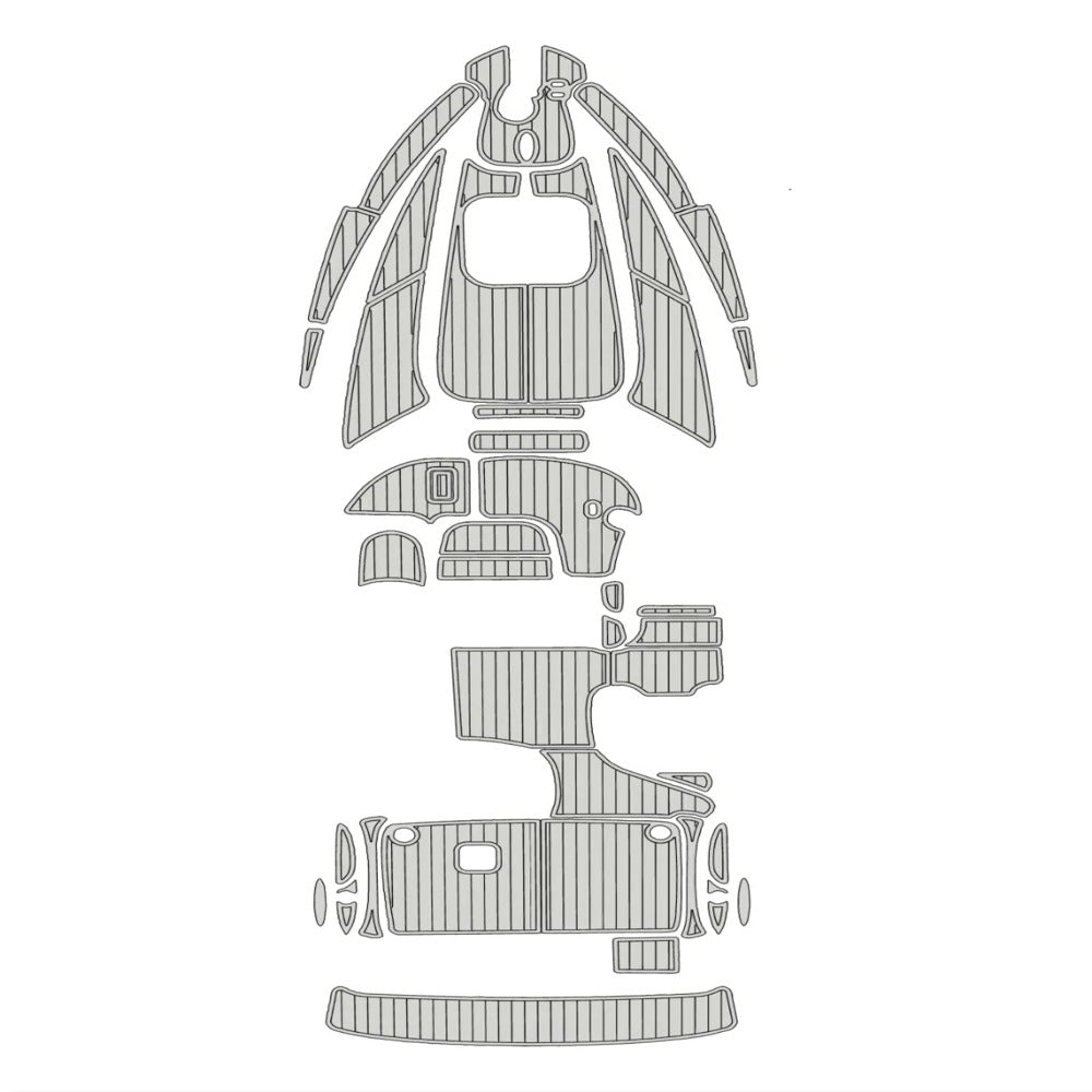 2000 - 2001 Bayliner 2655 Ciera Teak Boat Flooring Kits - HJDECK