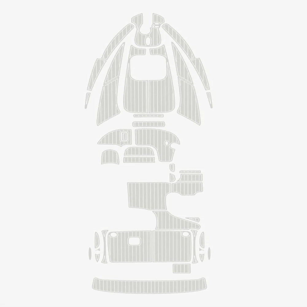 2000 - 2001 Bayliner 2655 Ciera Teak Boat Flooring Kits - HJDECK