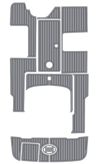 2000 - 2003 Sea Ray 245 Weekender EVA Foam Teak Deck Floor Mat - HJDECK