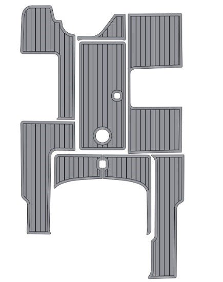 2000 - 2003 Sea Ray 245 Weekender EVA Foam Teak Deck Floor Mat - HJDECK