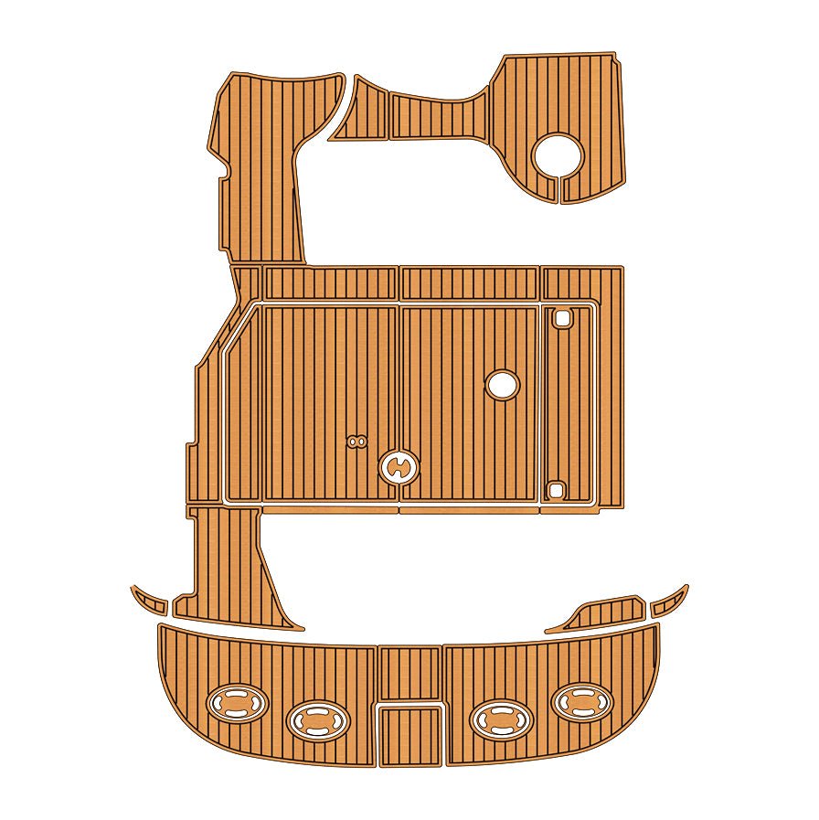 2000 - 2003 Sea Ray Sundancer 410 EVA Foam Boat Floor Mat Kits - HJDECK