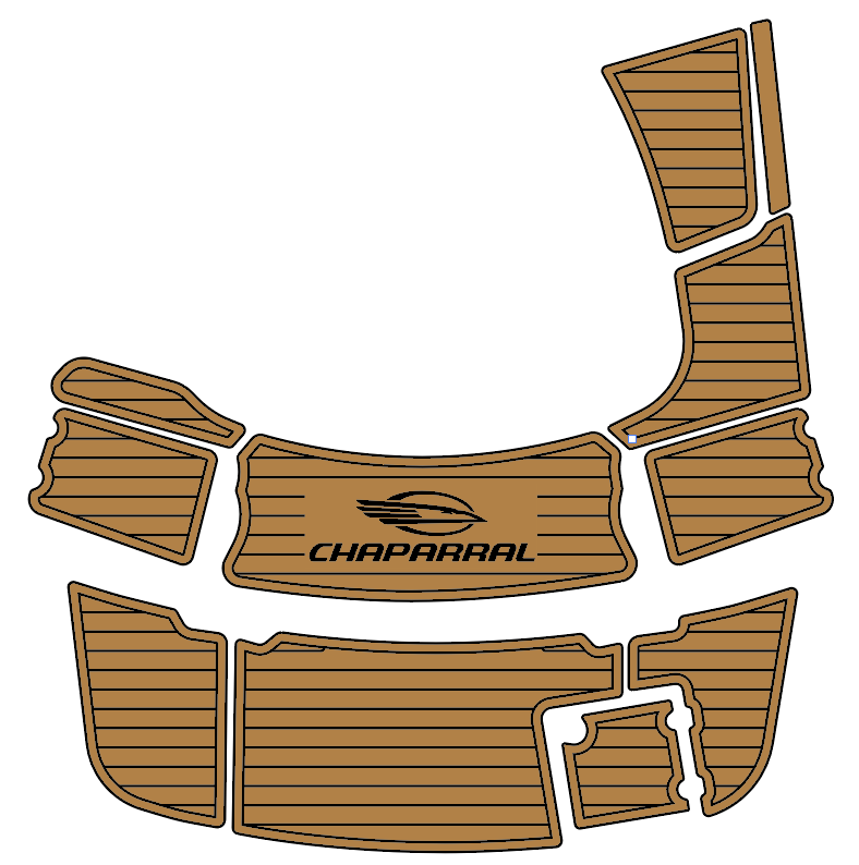 2000 - 2005 Chaparral 230 SSI EVA Foam Teak Deck Flooring Swim Step Mats - HJDECK