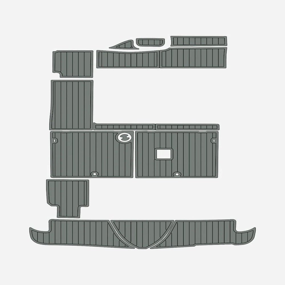 2000 Maxum 280 Swim Platform & Cockpit Pads 6mm EVA Foam Boat Flooring - HJDECK