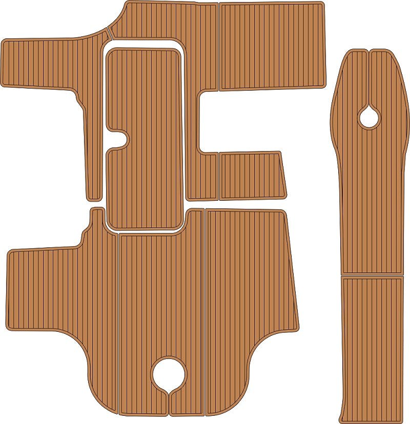 2000 Sea Ray 280 BR Cockpit Mat Boat EVA Foam Deck Mat Kit - HJDECK