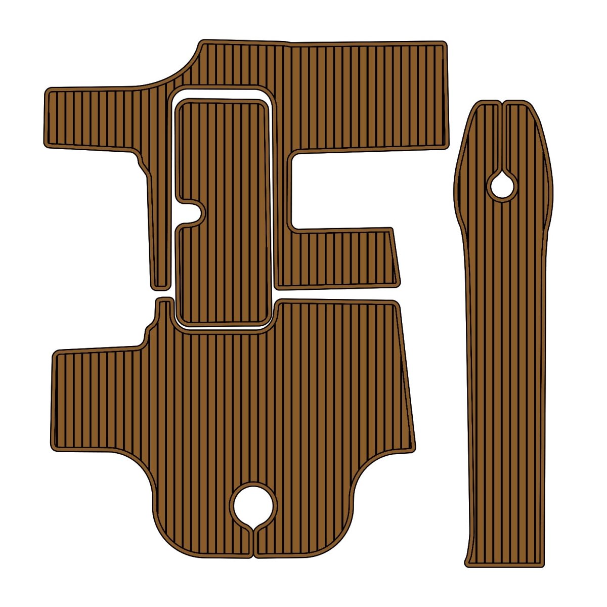 2000 Sea Ray 280 BR Cockpit Mat Boat EVA Foam Deck Mat Kit - HJDECK