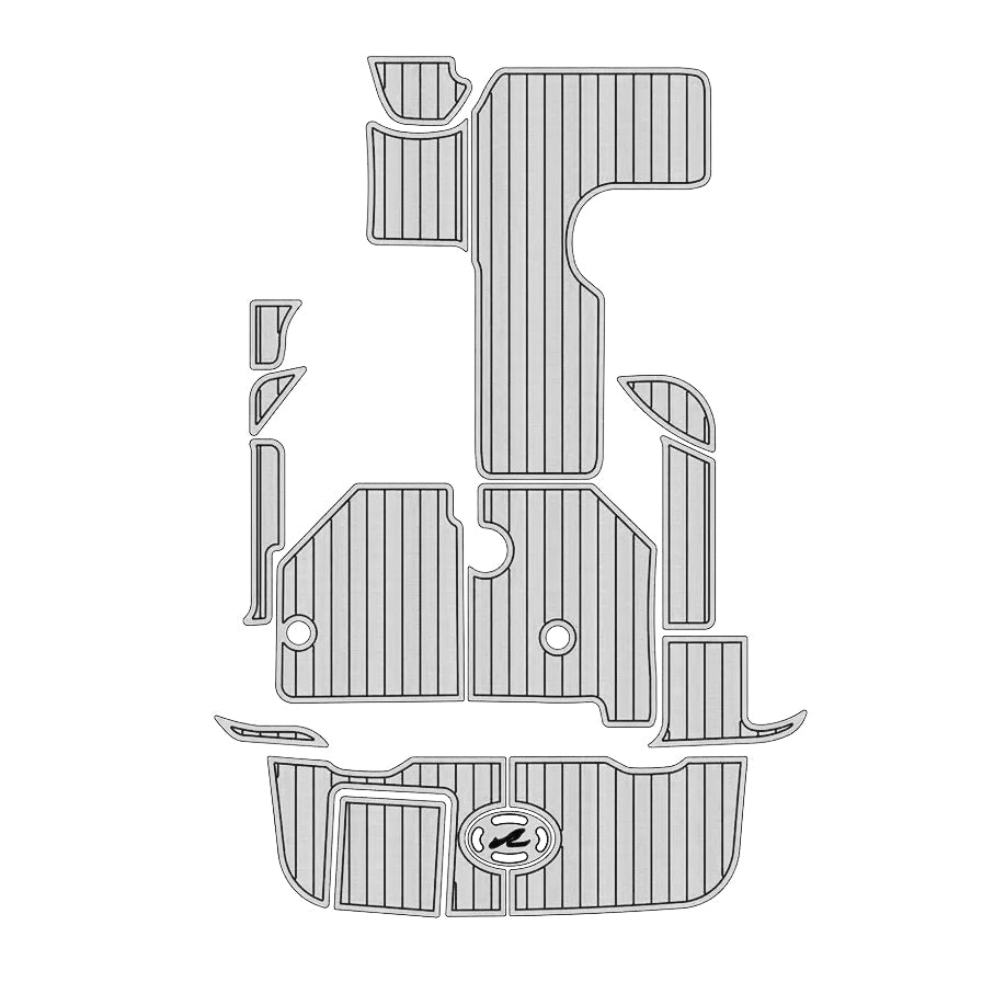 2001 - 2004 Sea Ray 240 Sundancer Cockpit & Swim Step Pad Boat Flooring Non - Slip Mat - HJDECK