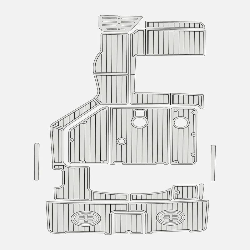 2001 - 2008 Monterey 302 Cruiser EVA Foam Boat Deck Mat Flooring Kits - HJDECK