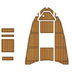 2001 Sea Ray 240 Sundancer Bow Deck Teak Boat Floor Mats - HJDECK