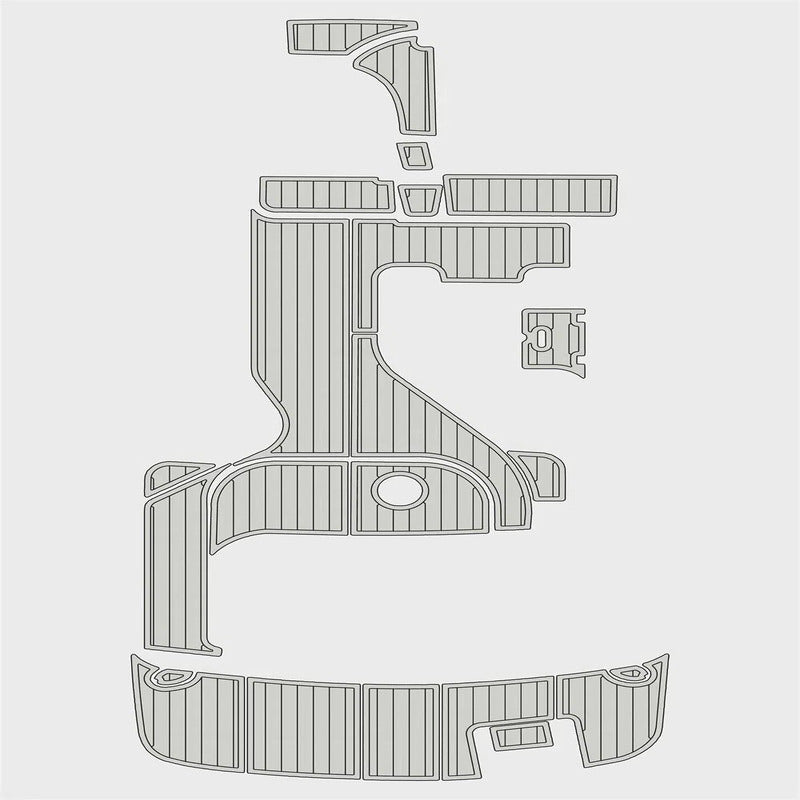 2002 - 2005 RINKER 250 Fiesta Vee Dura EVA Foam Boat Flooring Kit - HJDECK