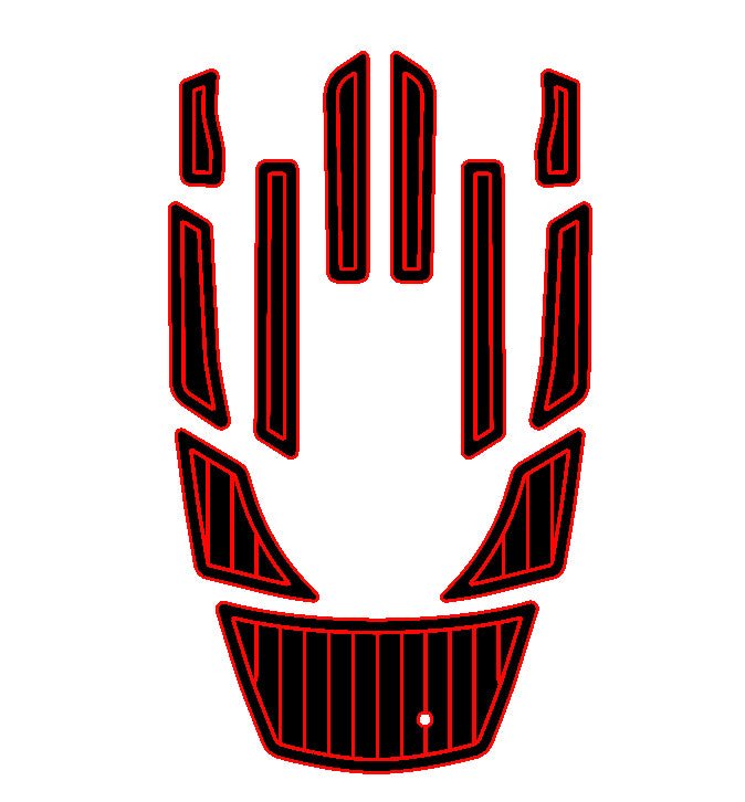 2002 - 2008 Yamaha FX Jet Ski Traction Mats EVA Foam Custom Designed - HJDECK