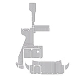 2002 Cruiser Yachts 3470 Express Cockpit & Swim Step Pad EVA Foam Boat Flooring - HJDECK