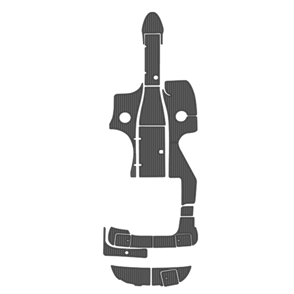 2002 Monterey Montura 248 LS EVA Foam Faux Teak Boat Deck Mat Flooring - HJDECK