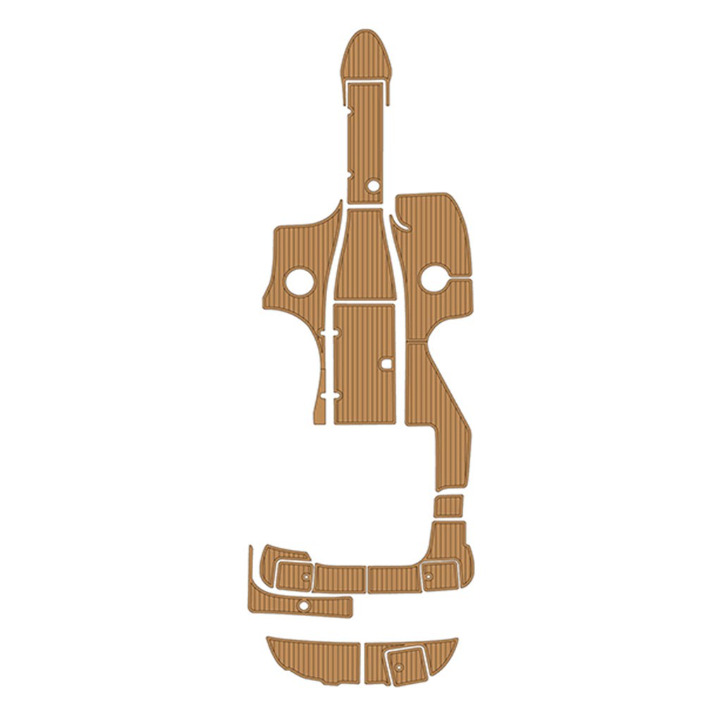 2002 Monterey Montura 248 LS EVA Foam Faux Teak Boat Deck Mat Flooring - HJDECK