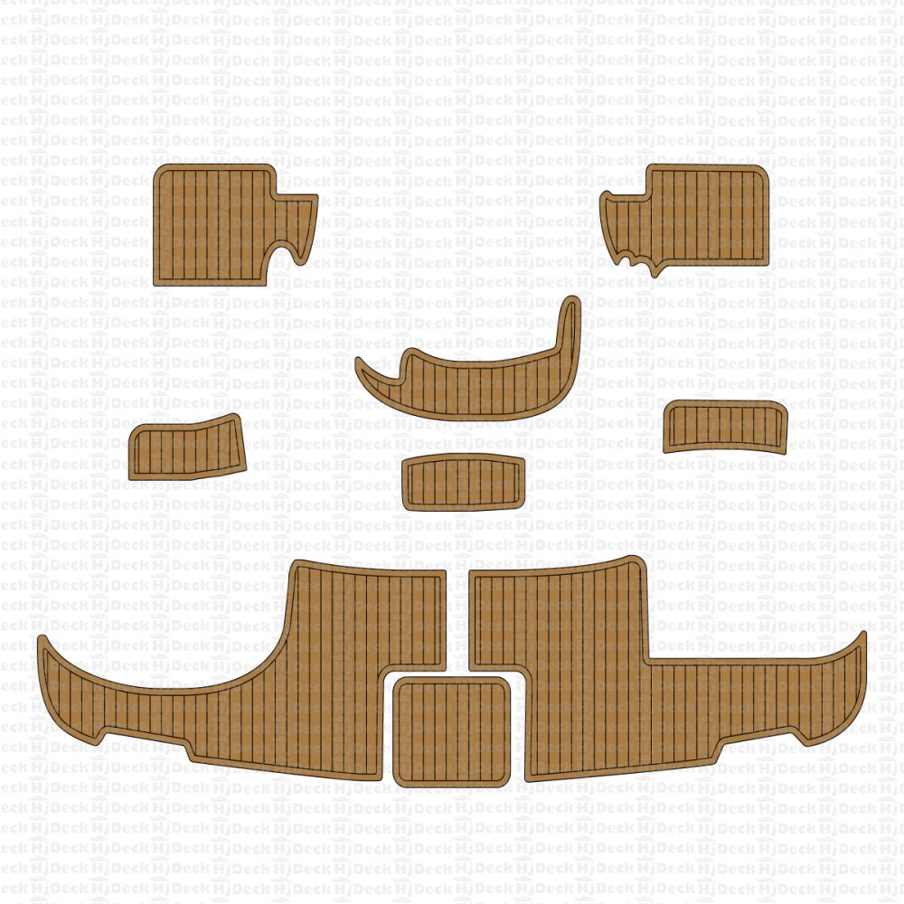 2003-2010 Silverton 35 Motor Yacht Cockpit & Swim Deck Pad EVA Foam Boat Flooring - HJDECK