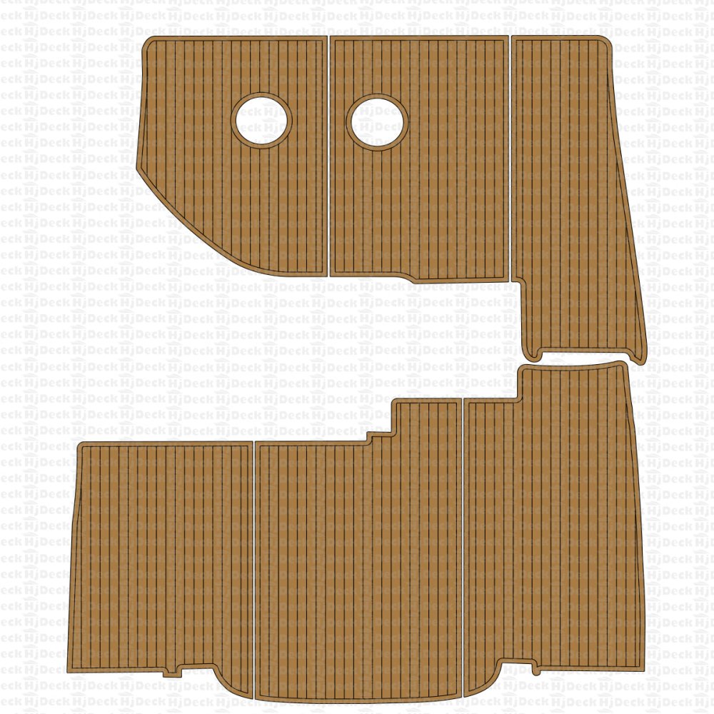 2003 - 2010 Silverton 35 Motor Yacht Cockpit & Swim Deck Pad EVA Foam Boat Flooring - HJDECK