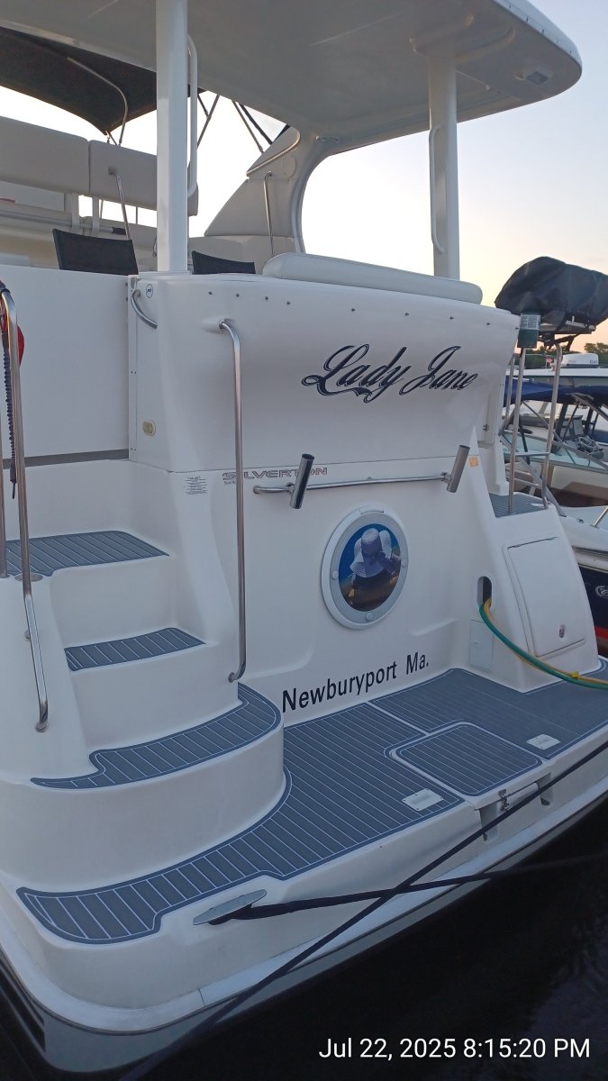 2003 - 2010 Silverton 35 Motor Yacht Cockpit & Swim Deck Pad EVA Foam Boat Flooring - HJDECK