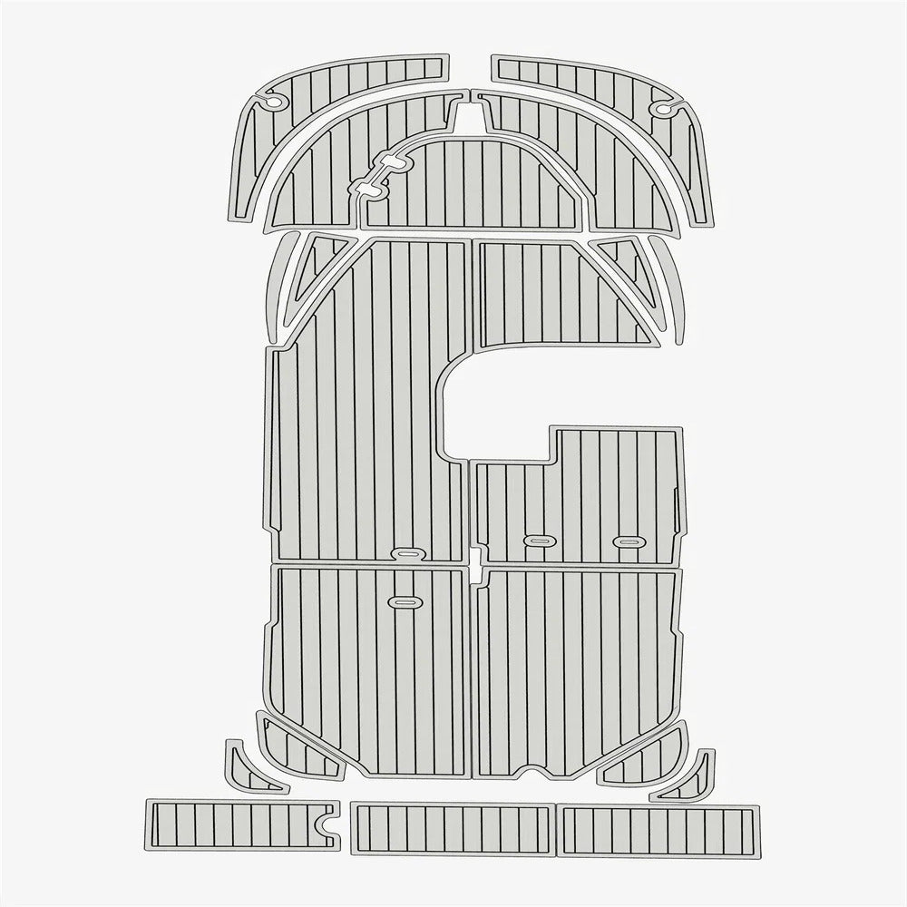 2003 - 2011 Boston Whaler 150 Sport EVA Foam Boat Flooring Kit - HJDECK