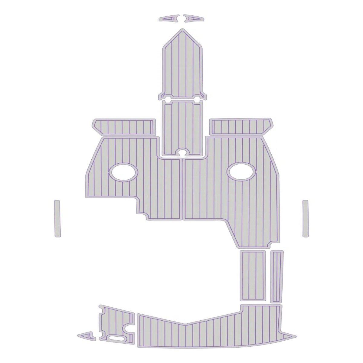 2003 - 2016 Regal 2000 EVA Foam Teak Boat Flooring Marine Decking Kits - HJDECK