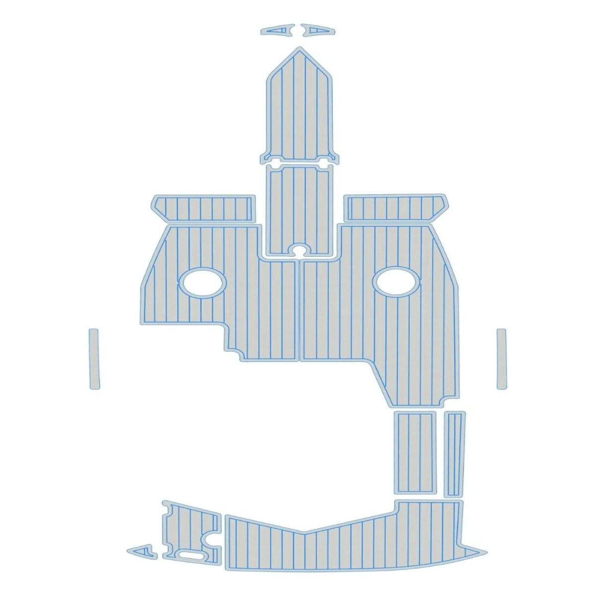 2003 - 2016 Regal 2000 EVA Foam Teak Boat Flooring Marine Decking Kits - HJDECK