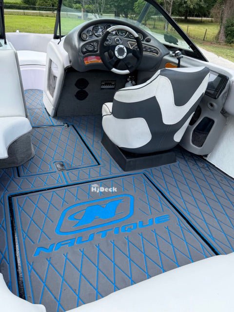 2003 Nautique Super Air EVA Foam Faux Teak Boat Deck Mat Flooring Marine Decking - HJDECK