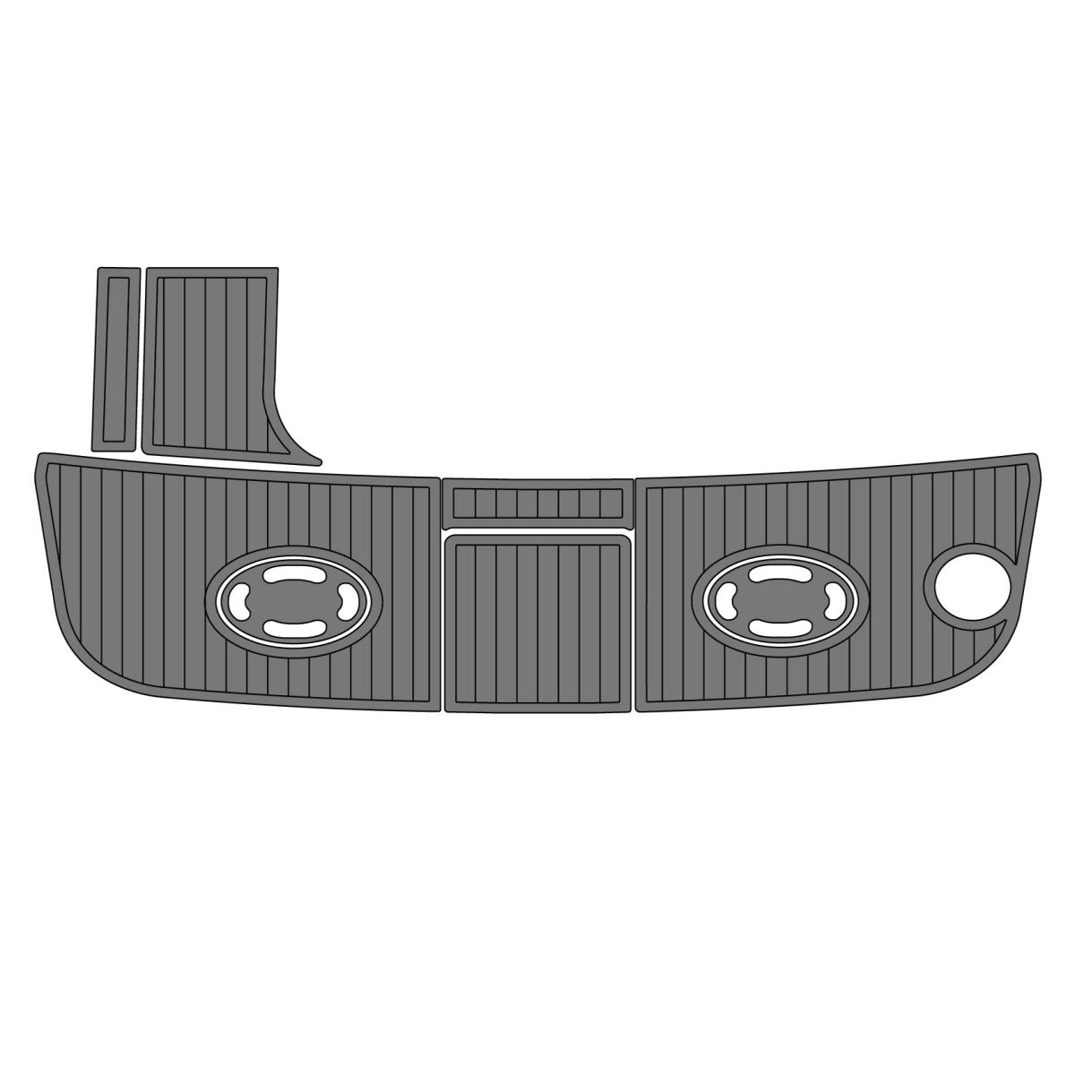 2003 Sea Ray 290 Sundancer Swim Platform Pad Pre Cut Boat Floor Mats - HJDECK