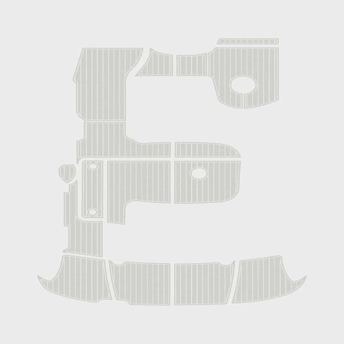 2004 - 2005 Sea Ray 390 Sundancer EVA Foam Boat Flooring Kits - HJDECK