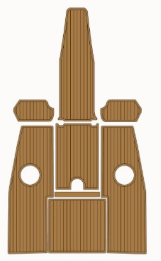 2004-2009 Chaparral 210 SSI EVA Foam Teak Boat Deck Mat Flooring Marine Decking - HJDECK