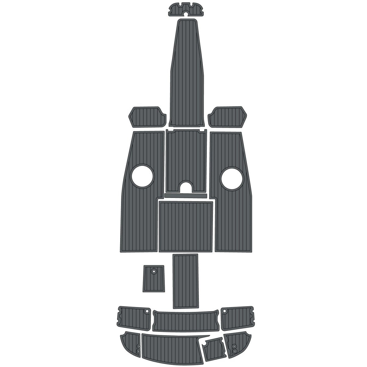 2004 - 2009 Chaparral 210 SSI EVA Foam Teak Boat Deck Mat Flooring Marine Decking - HJDECK