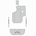 2004 - 2010 Centurion Enzo SV230 EVA Foam Faux Teak Boat Deck Mat Flooring Marine Decking Yacht Pad - HJDECK