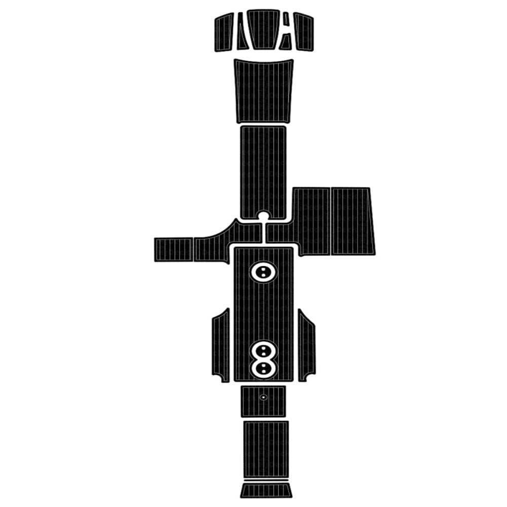 2004 - 2011 Mastercraft X80 EVA Foam Faux Teak Boat Deck Mat Flooring - HJDECK