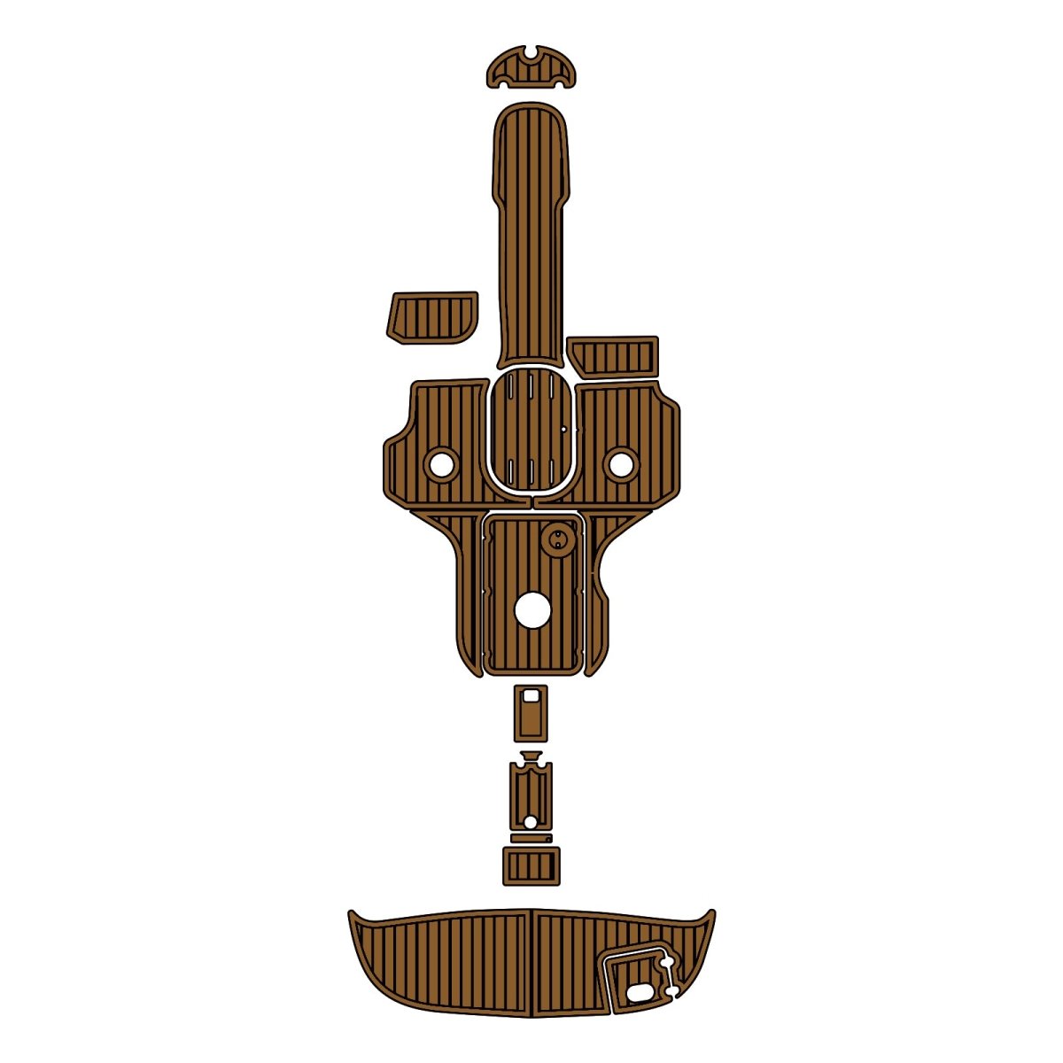 2004 Four Winns Horizon 230 Swim Platform Cockpit Mats Boat Flooring Marine Decking - HJDECK